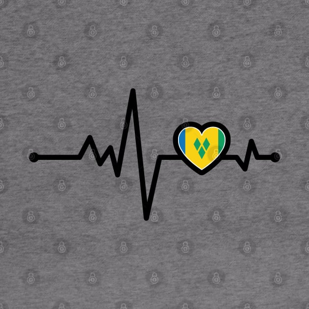 St Vincent and the Grenadines Heart Monitor by IslandConcepts